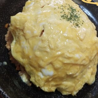 ふわとろ！パパのチーズ入りオムライス